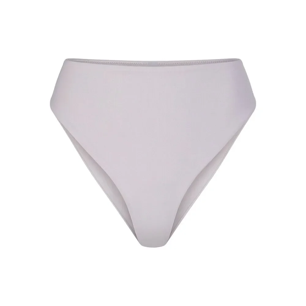 Skims Swim Mid Waist Bottom Chrome Large